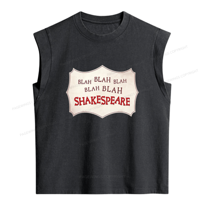 Pagewings Blah Blah Blah Women's Washed Tank Top