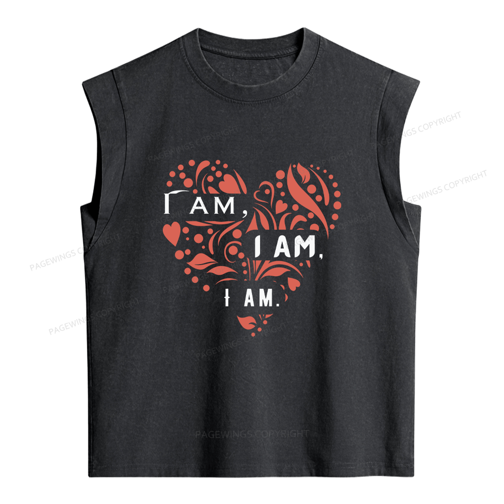 Pagewings I Am Women's Washed Tank Top