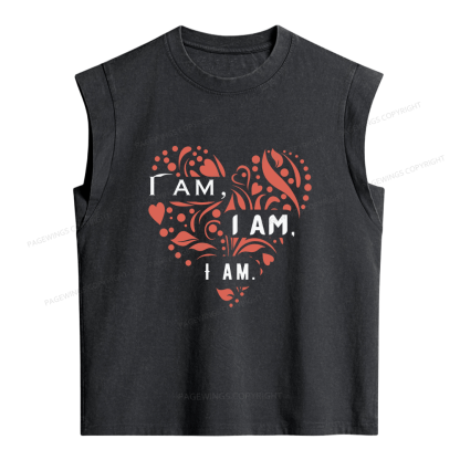 Pagewings I Am Women's Washed Tank Top