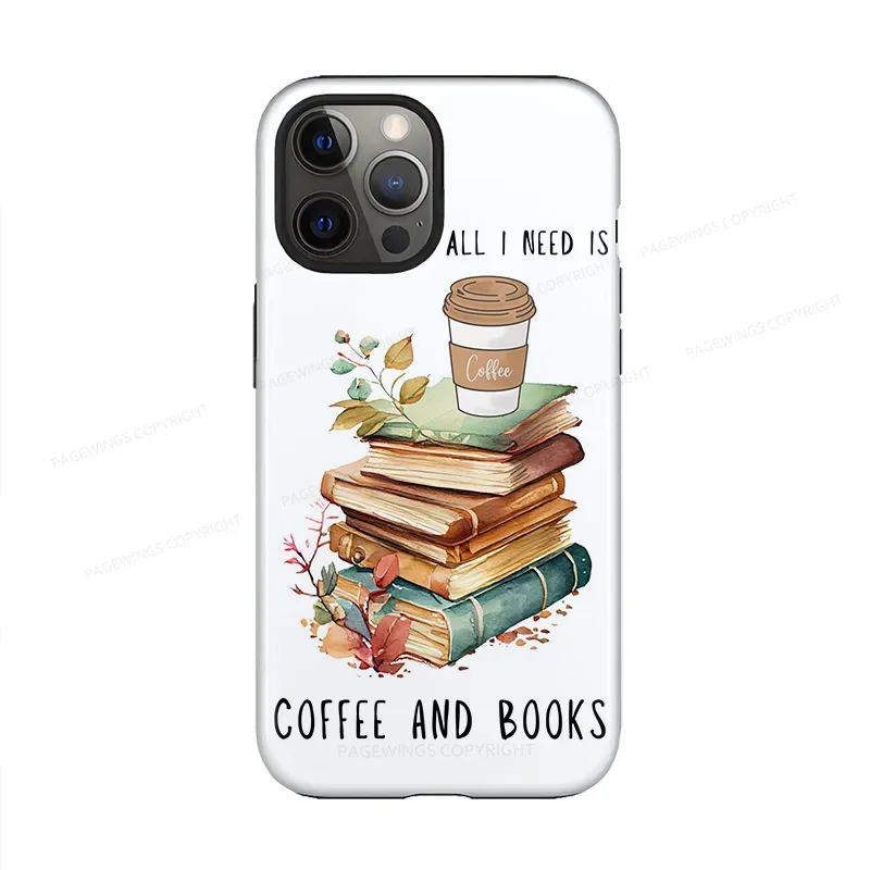 Pagewings Coffee And Books Phone Case