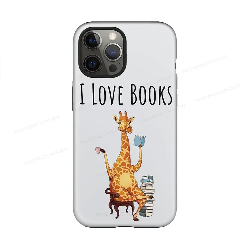 Pagewings I Love Books Phone Case