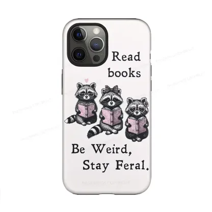 Pagewings Read Books Be Kind Stay Weird Phone Case