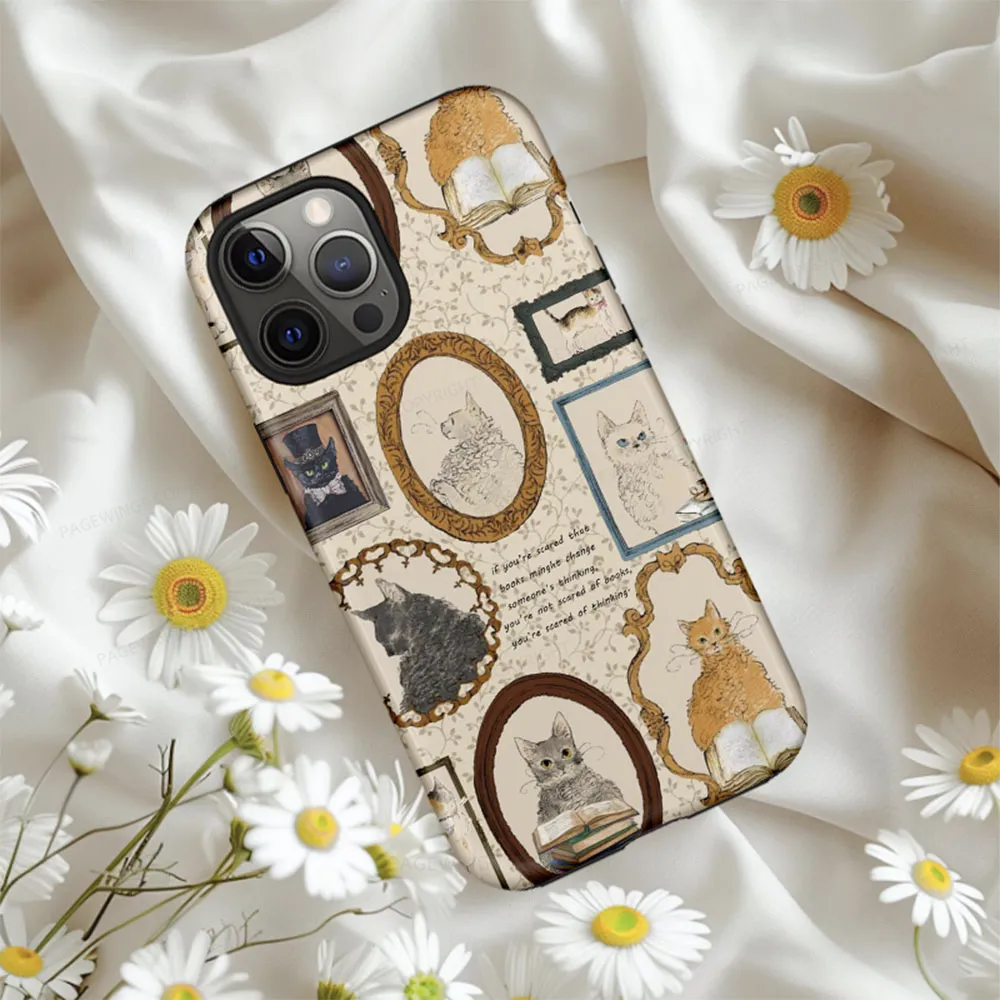 Pagewings You're Not Scared Of Books You're Scared Of Thinking Phone Case