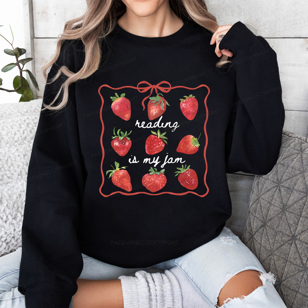 Pagewings Reading Is My Jam Unisex Classic Sweatshirt
