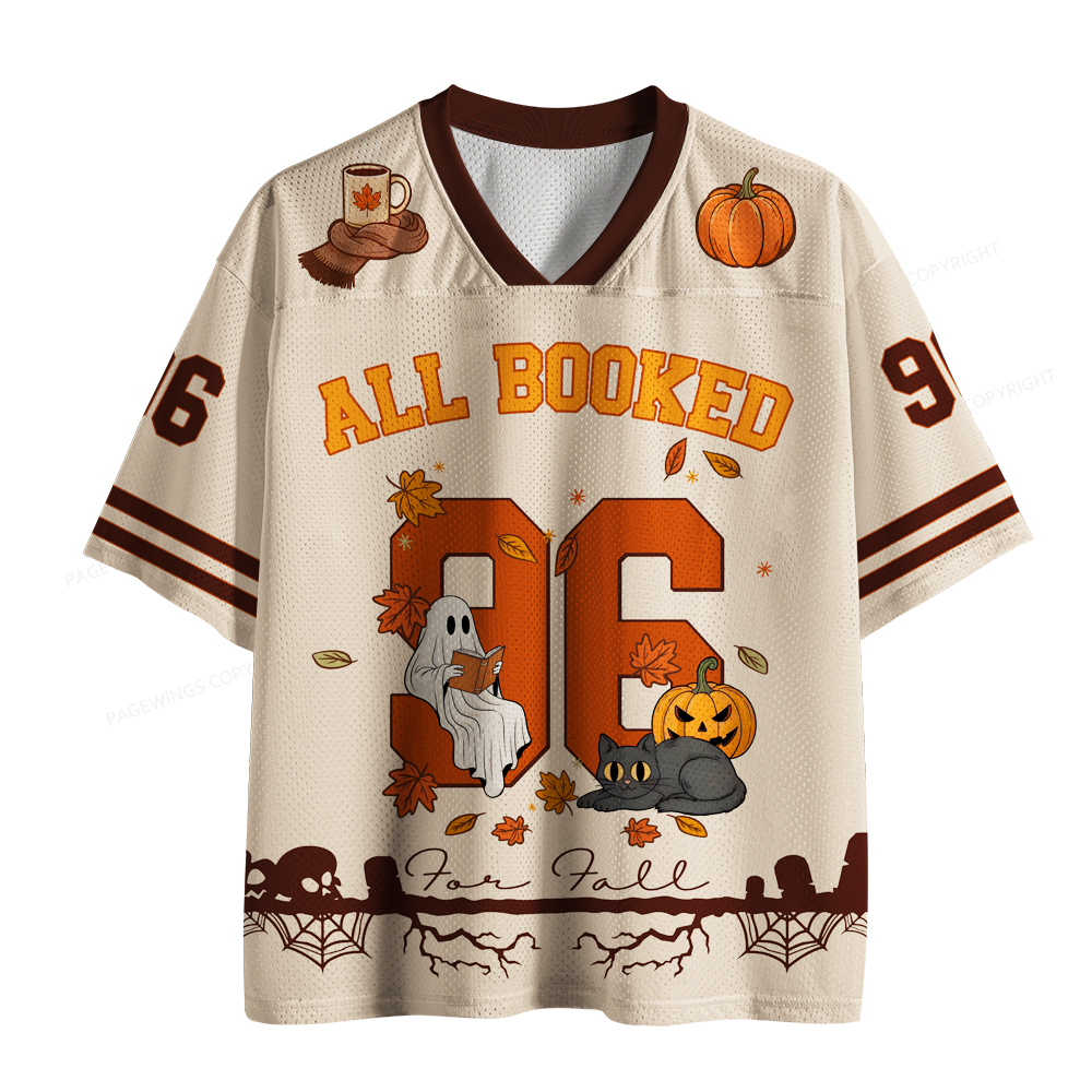 Pagewings All Booked Unisex Mesh Jersey