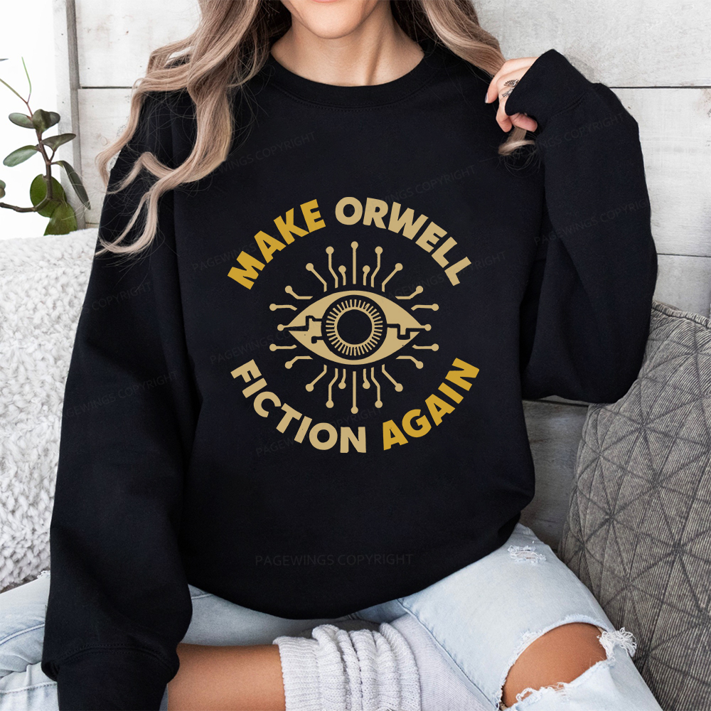 Pagewings Make Orwell Fiction Again Unisex Classic Sweatshirt