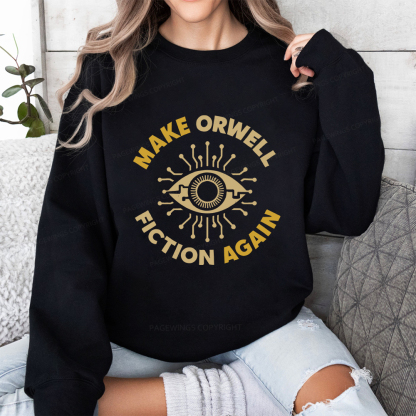 Pagewings Make Orwell Fiction Again Unisex Classic Sweatshirt