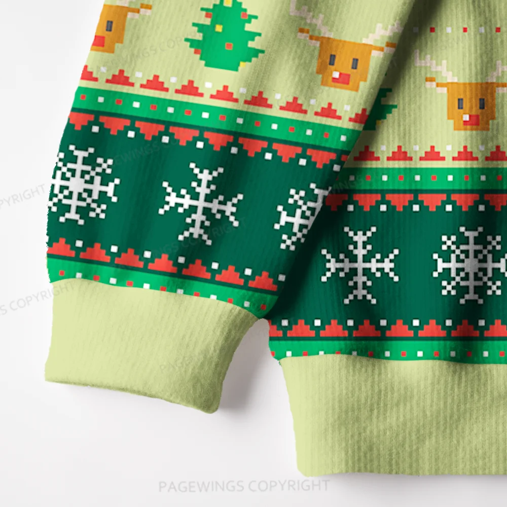 Pagewings Defend The Public Library Unisex Ugly Knit Sweatshirt