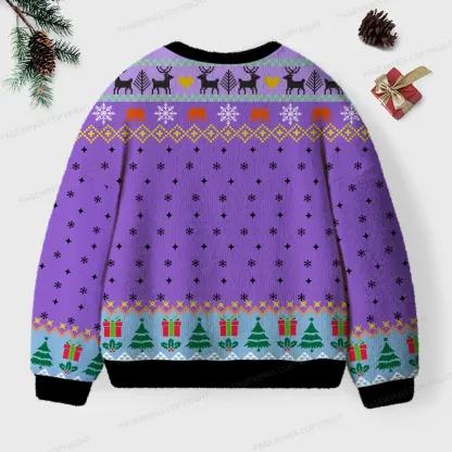 Pagewings Cool Kids Read Books Unisex Ugly Knit Sweatshirt