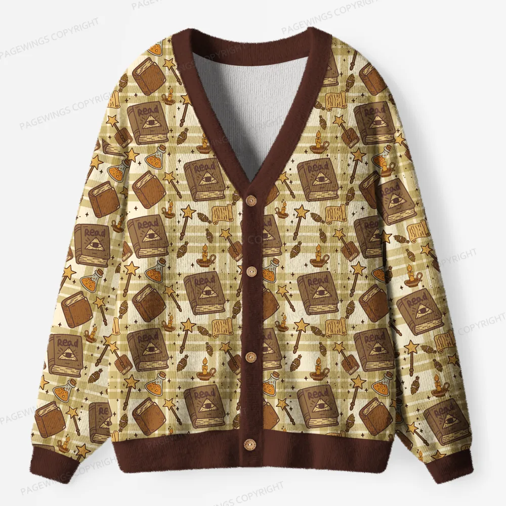 Pagewings Read Unisex Ugly Cardigan Sweaters