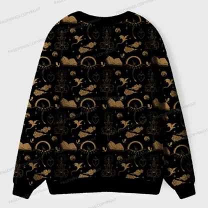 Pagewings Fantasy Reader Unisex Ugly Cardigan Sweaters