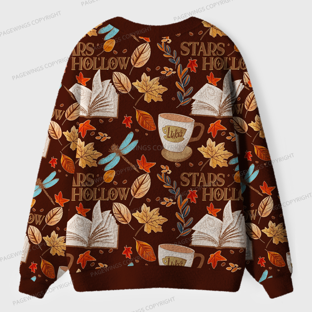 Pagewings Stars Hollow Unisex Ugly Cardigan Sweaters