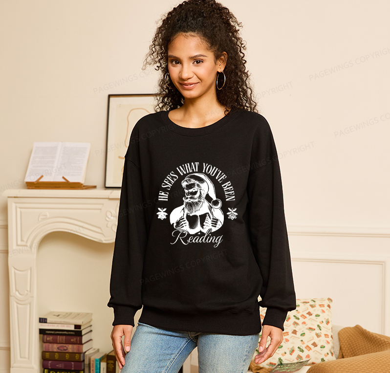 Pagewings He Sees What You've Been Reading Unisex Classic Sweatshirt