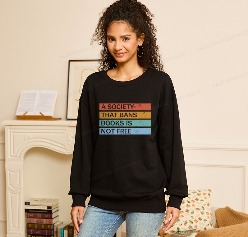 Pagewings Read Banned Books Unisex Classic Sweatshirt