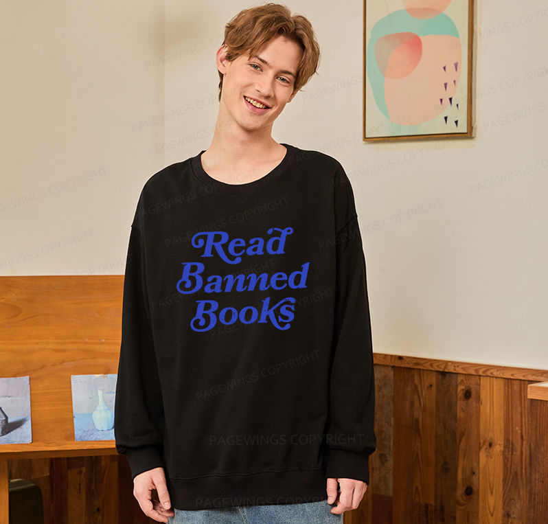 Pagewings Read Banned Books Unisex Classic Sweatshirt