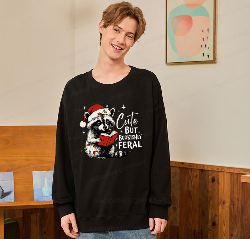 Pagewings Cute But Feral Unisex Classic Sweatshirt