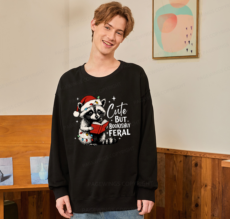 Pagewings Cute But Feral Unisex Classic Sweatshirt