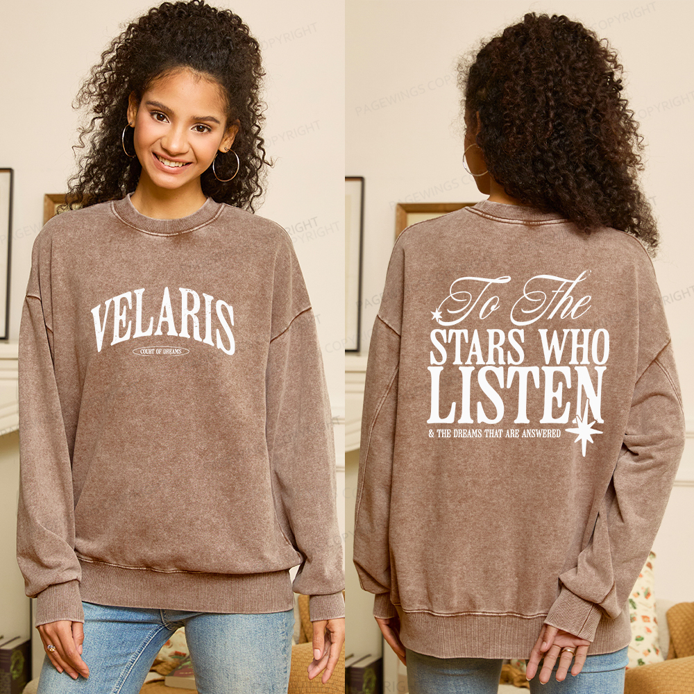 Pagewings Velaris Unisex Washed Sweatshirt