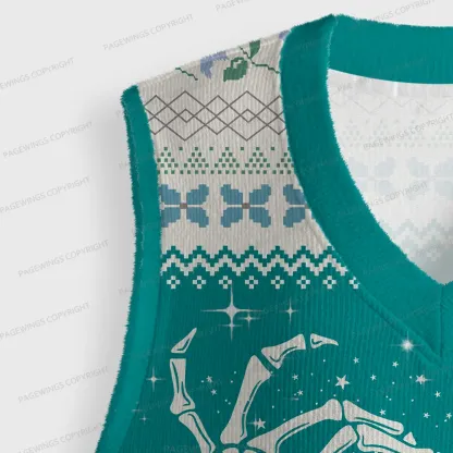 Pagewings You Had Me At Trigger Warnings Unisex V-Neck Ugly Knit Vest