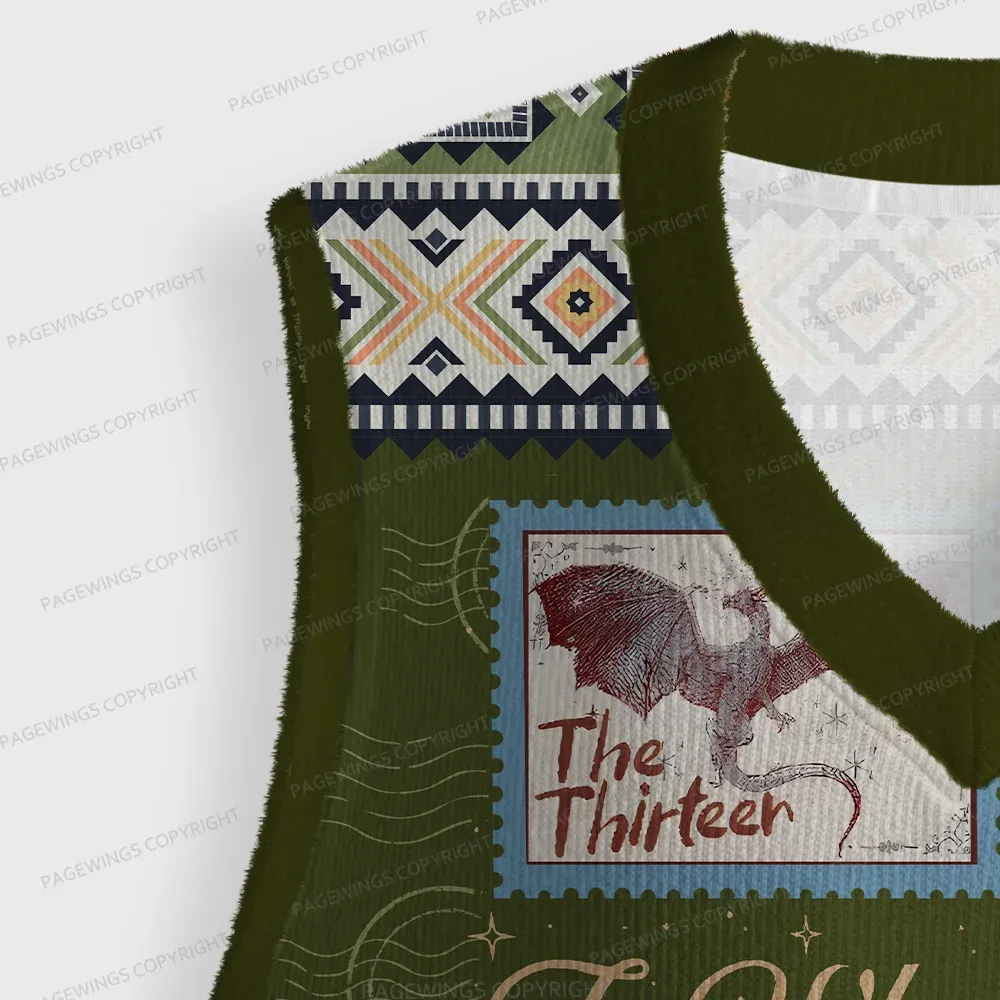 Pagewings To Whatever End Unisex V-Neck Ugly Knit Vest