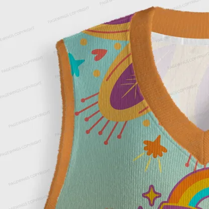 Pagewings How Many Nights A Week Should You Be Reading Unisex V-Neck Ugly Knit Vest