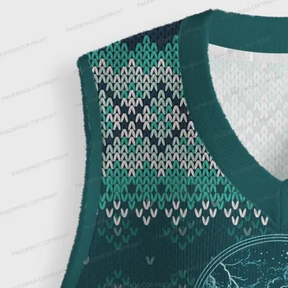 Pagewings Stormblessed Unisex V-Neck Ugly Knit Vest