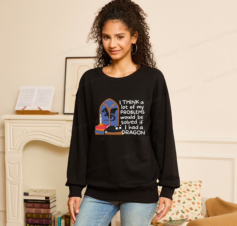 Pagewings If I Had A BookDragon Unisex Classic Sweatshirt
