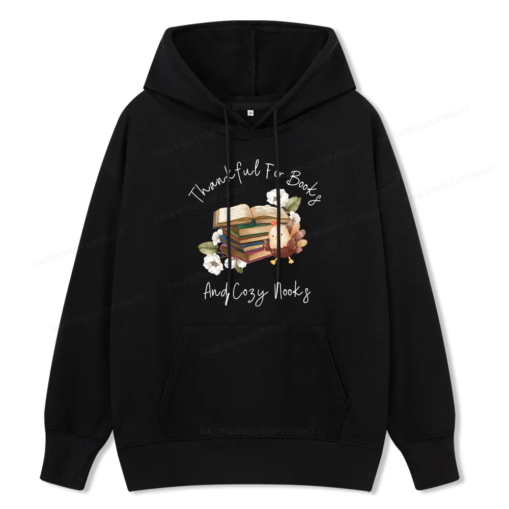 Pagewings Thankful For Books And Cozy Nooks Unisex Classic Hoodie