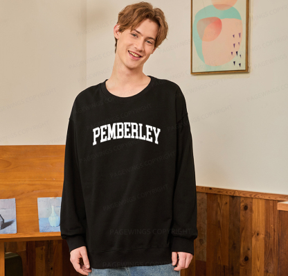 Pagewings Pride and Prejudice Pemberley Bookworm Unisex Classic Sweatshirt