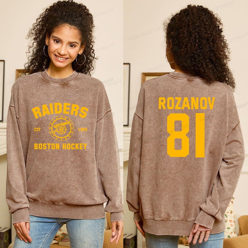 Pagewings Romance Novel Lover Unisex Washed Sweatshirt