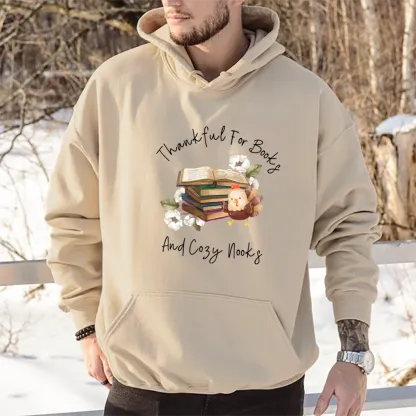 Pagewings Thankful For Books And Cozy Nooks Unisex Classic Hoodie
