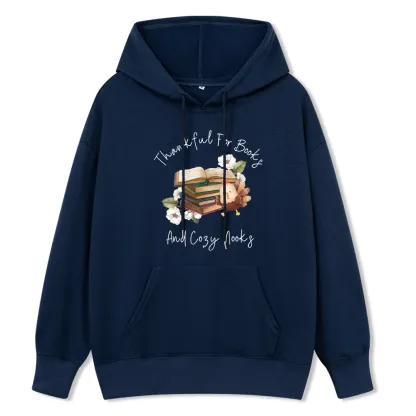 Pagewings Thankful For Books And Cozy Nooks Unisex Classic Hoodie