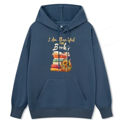 Pagewings Thanksgiving I‘m Thankful For Books Unisex Classic Hoodie