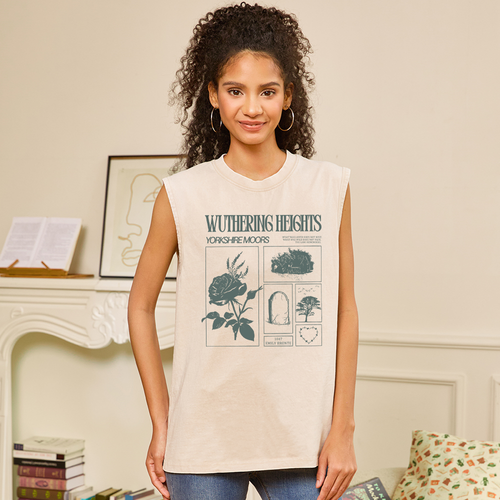 Pagewings Literary Quote Unisex Washed Tank Top