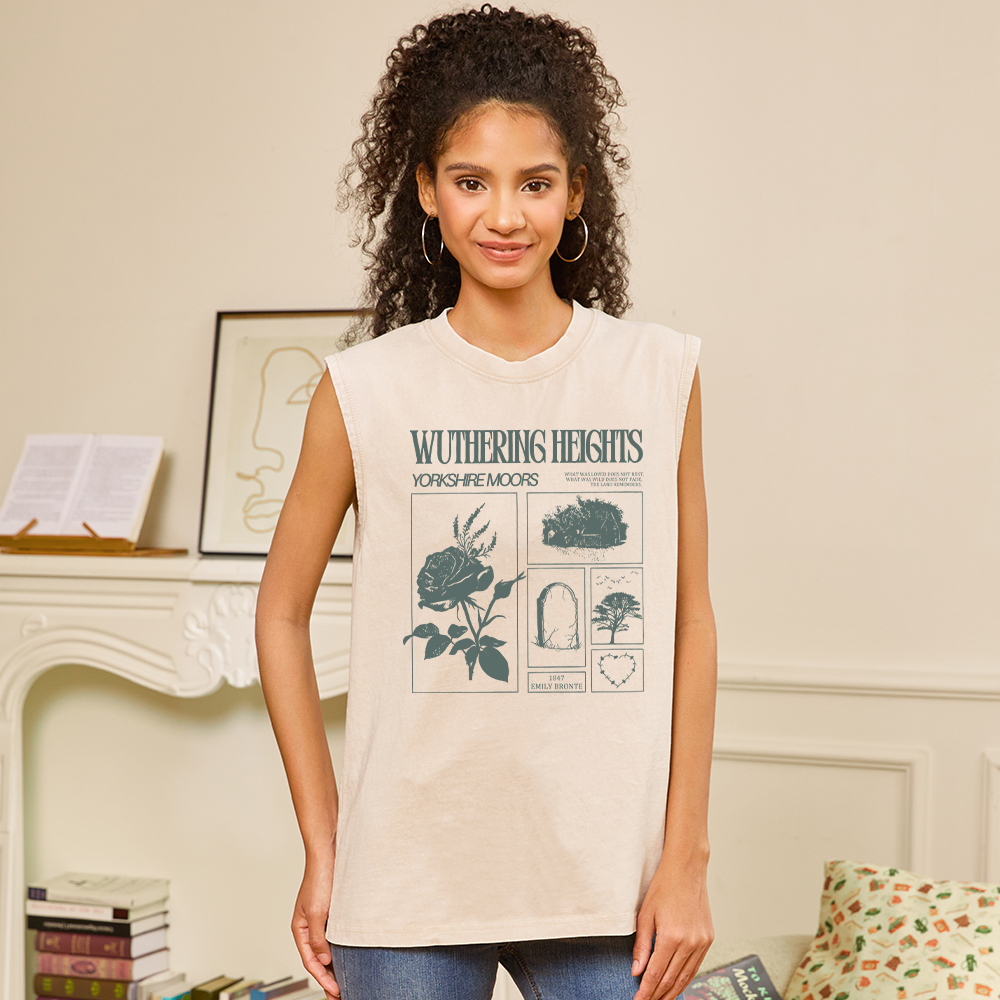 Pagewings Literary Quote Unisex Washed Tank Top