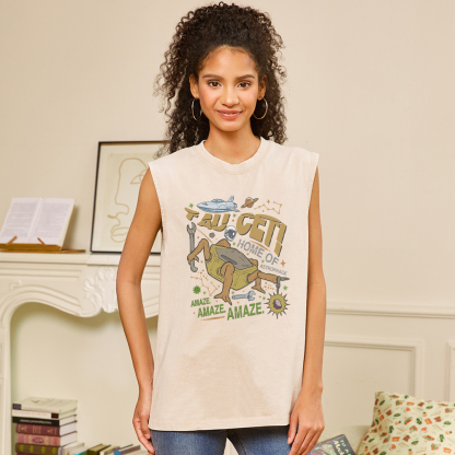 Pagewings Rocky Bookish Unisex Washed Tank Top