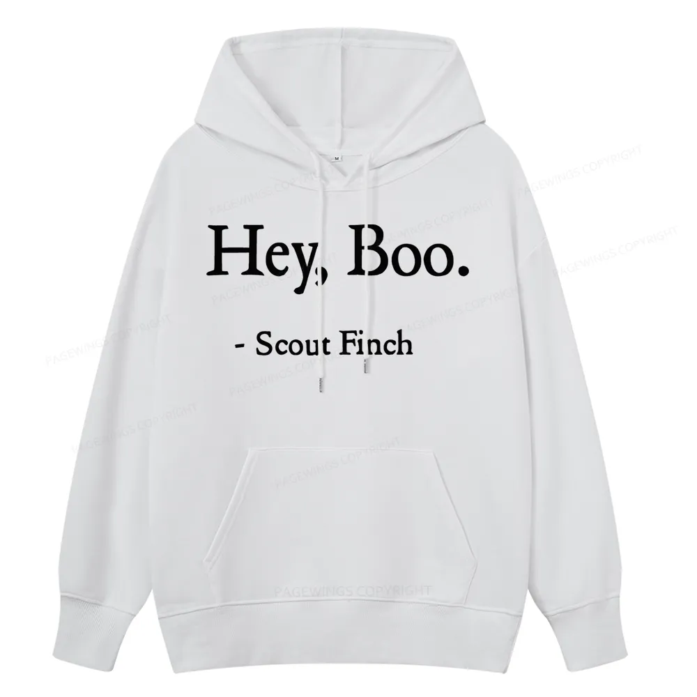 Pagewings HEY BOO Unise Classic Hoodie