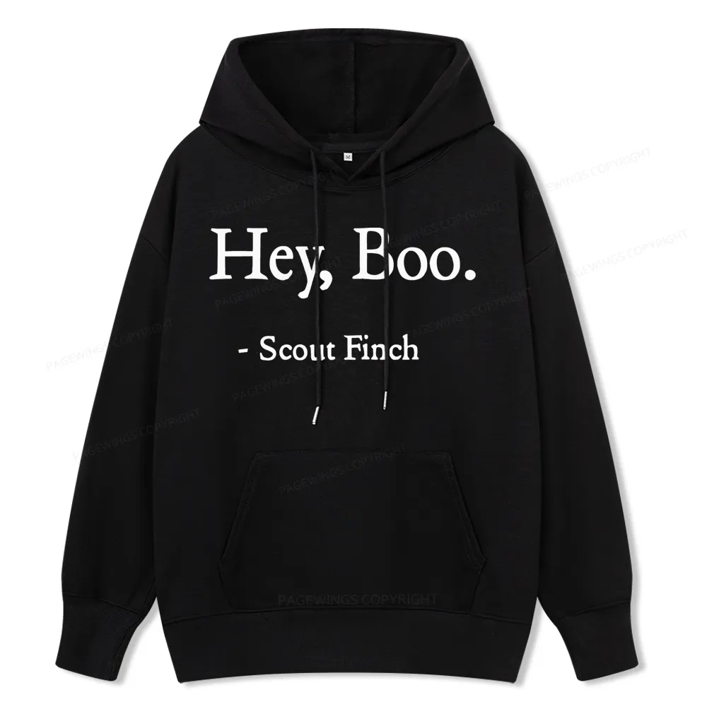 Pagewings HEY BOO Unise Classic Hoodie