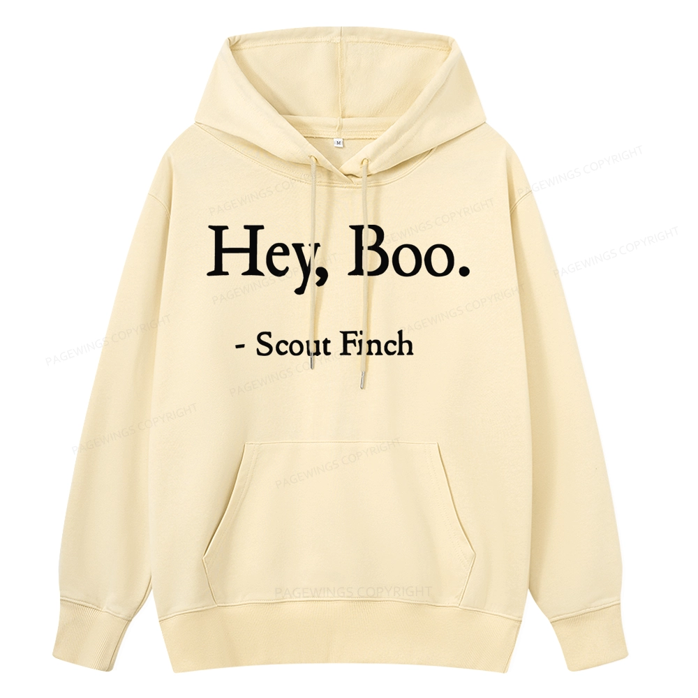 Pagewings HEY BOO Unise Classic Hoodie