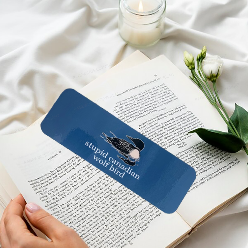 Pagewings Stupid Canadian Wolf Bird Bookmark