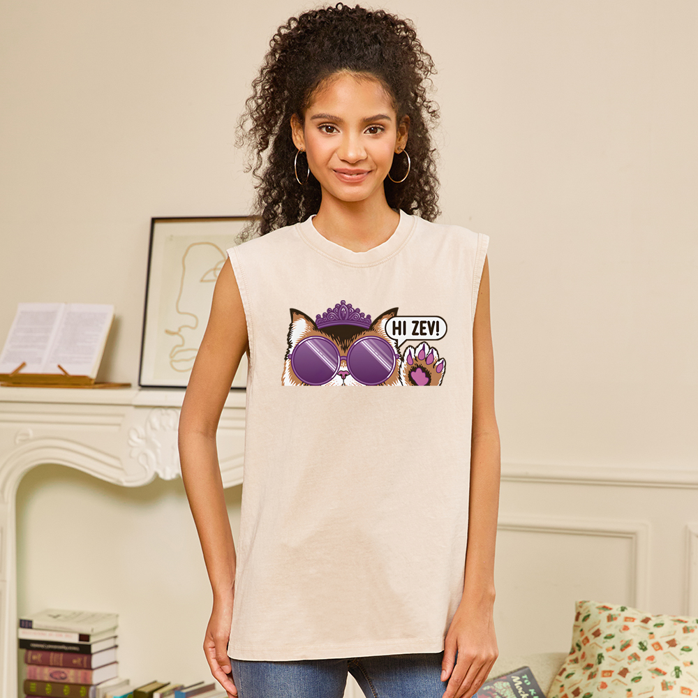 Pagewings Sci-Fi Book Lover Unisex Washed Tank Top