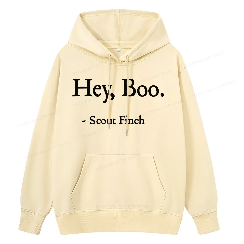 Pagewings HEY BOO Unise Classic Hoodie
