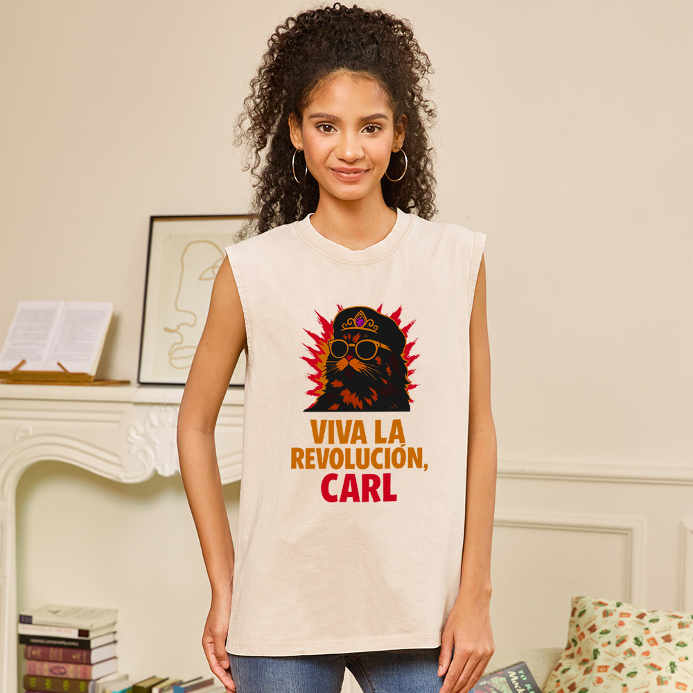 Pagewings Viva La Revolucion Unisex Washed Tank Top
