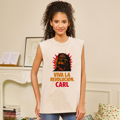 Pagewings Viva La Revolucion Unisex Washed Tank Top