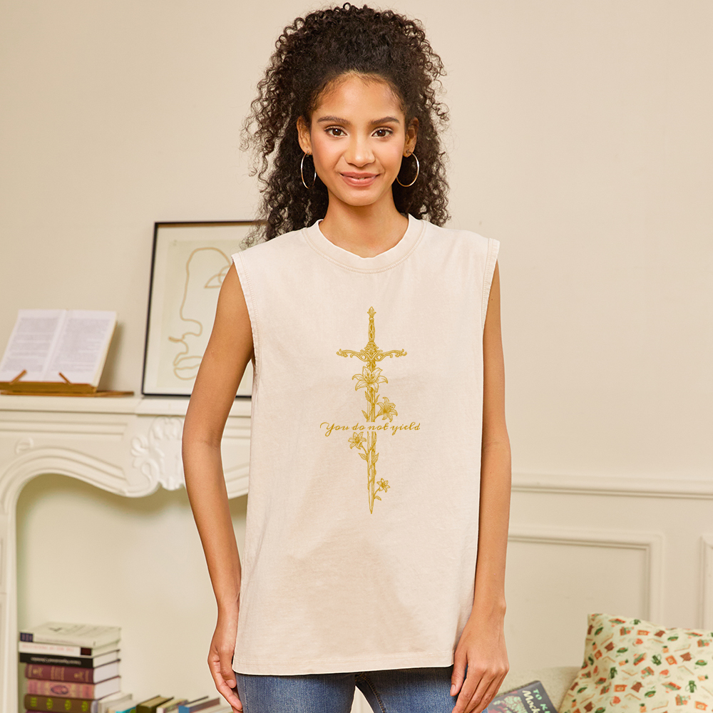 Pagewings You do Not Yield Unisex Washed Tank Top