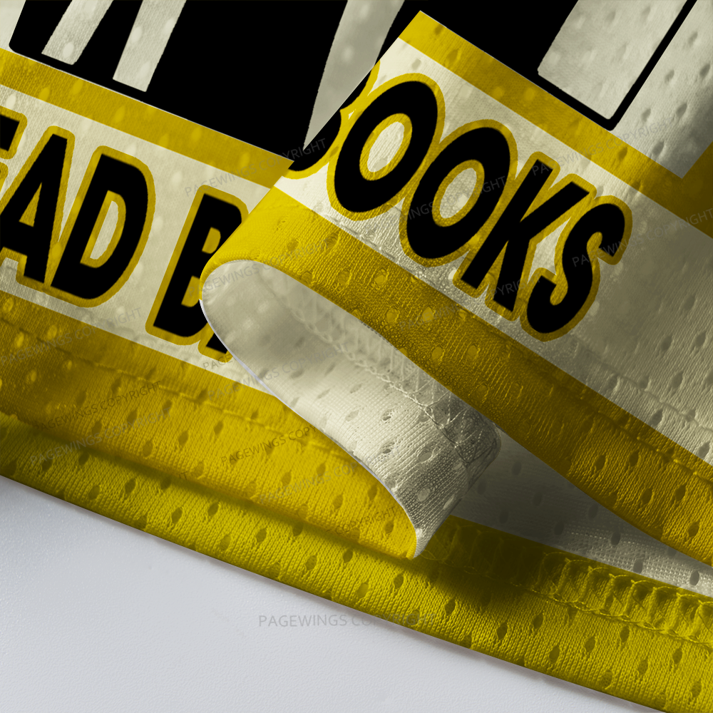 Pagewings Read Banned Books Unisex Mesh Jersey
