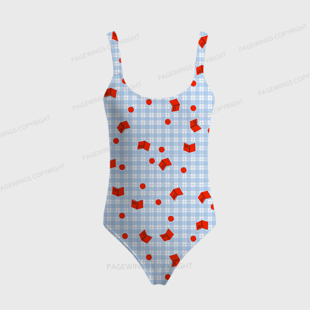Pagewings Books Lover One-Piece Swimsuit 