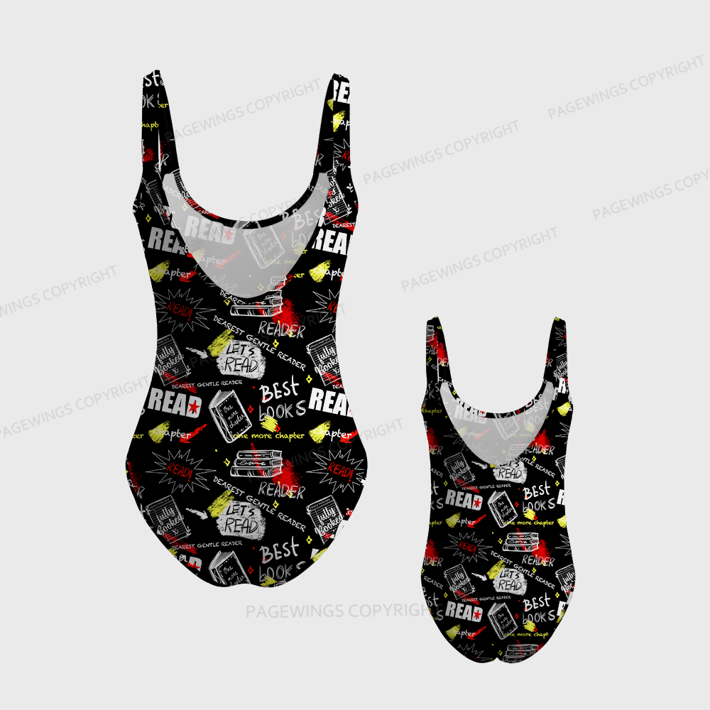 Pagewings Best Books One-Piece Swimsuit 