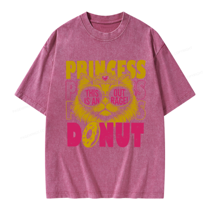 Pagewings Princess Donut Unisex Washed T-shirt
