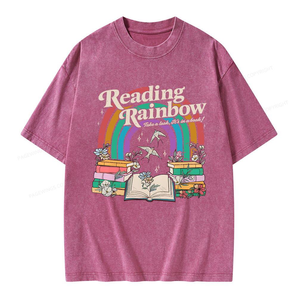 Pagewings Take A Look It's In A Book Unisex Washed T-shirt